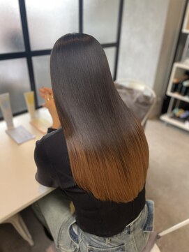 サクラ オモテサンドウ(SAKURA) グラデーションカラー×髪質改善トリートメント/ダブルカラー