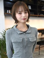 アイドットプラス 札幌大通り(i.+ODORI)&nbsp;前髪ありぷつっと外ハネ顔周りレイヤーボブ