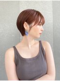 ハンサムショート/丸みショートボブ/20代30代40代50代/顔周り