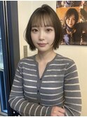 赤みを抑えて透明感アップ♪オリーブグレージュカラー◎
