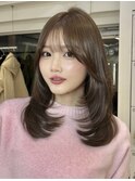 ブリーチなしダブルカラーレイヤーカット髪質改善原宿