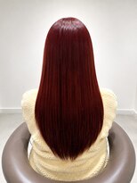 アース 名駅店(HAIR&MAKE EARTH)&nbsp;艶レッドブラウンストレート