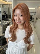ザザ ZA/ZA 茗荷谷&nbsp;ブリーチ1回で叶う◎ピーチベージュ×顔周りレイヤー