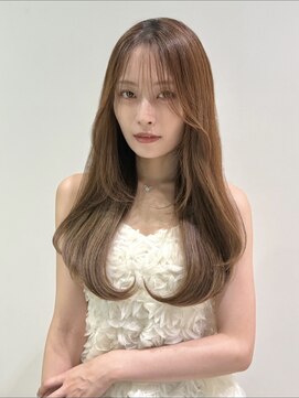 オーロ 塚口店(ORO) 艶ブラウンベージュ×ロングレイヤー