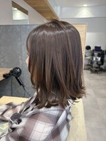 ブルーム ヘア デザイン ドゥーエ(bloom hair design due)&nbsp;レイヤー×切りっぱなし【髪質改善/くすみブラウン/レイヤー】