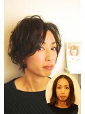 前髪長めショート