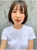 【佐藤健太郎】デザインカラーハイライト小顔スリークボブ 新宿