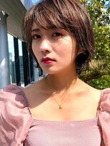 ピークアブー アヴェダ ギンザシックス(PEEK-A-BOO AVEDA GINZASIX) シースルーバンク×ショートボブ