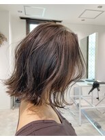 ヨーク(YOKE)&nbsp;【YOKE】大人かわいいミルクティーブラウン切りっぱなボブ