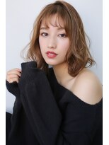 ルービック 難波(Rubik's)&nbsp;大人かわいいデジタルパーマボブ#アッシュベージュ