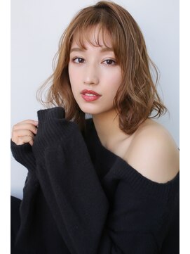 ルービック 難波(Rubik's) 大人かわいいデジタルパーマボブ#アッシュベージュ