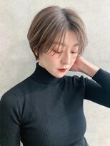 プレスドットサロン 表参道 青山(Press. Salon) 長めbangで大人っぽお洒落ショートヘア【表参道/青山/表参道駅】