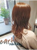 リラクシーなほつれウェーブ＆フリンジバングスタイル