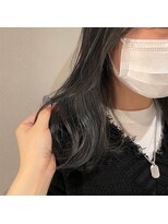 ウノプリール 茶屋町店(unopulir)&nbsp;ハイライト×ネイビー《石原》