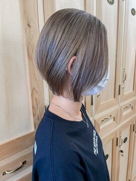 ユイマァル 倉敷店(YUIMARL) ショートボブ/ラベンダーグレージュ