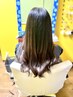 《最高級人毛シールエクステ》50枚22900円　エクステカット、巻き髪無料！