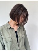 ハイライトバレイヤージュダブルカラーショートカット30代40代