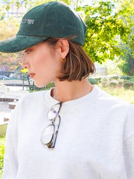 ノラ ウメダ(NORA UMEDA) 【NORA UMEDA 高木】ぷつっとボブ海外風ハイライトカラー