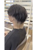 ホワイトカラー/インナーカラー/マッシュウルフ