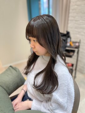 ブラン(blanc) 20代30代40代 大人可愛い韓国風くびれロングレイヤーゆ