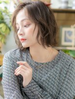 カバーヘア ブリス 上尾西口店(COVER HAIR bliss) ★小顔かきあげバング切りっぱなし外ハネボブ20代30代40代★10