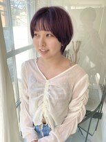 ツイギー 歩行町店(TWiGGY) 【ピンクパープル×ショートヘア】