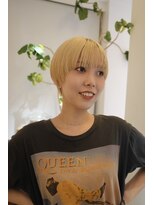 ビファインクーアヴェダ(Be fine coo AVEDA) ハイトーンベージュ マッシュラインショート 10代/20代