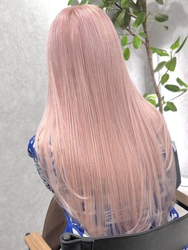 ロウル 渋谷(LOWRL) ピンクロング/ブリーチ/エクステ