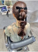 ヘアセット編みおろし