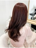 暖色カラー艶髪ロング(20代/30代/韓国/髪質改善)S19