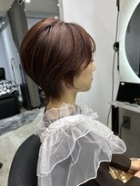 エトラ 渋谷店(etora)&nbsp;ピンクベージュ ショートウルフ プチウルフ