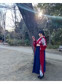 卒業式袴着付け韓国ヘアアレンジ☆ 慶應　日吉