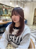 髪質改善縮毛矯正レイヤーカット顔周り前髪韓国ミニウルフ/池袋