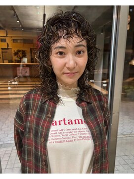 ハマモト ウルフパーマ　ハイライト