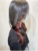 ピンクレッド＊インナーカラー【TELA HAIR 東川口】