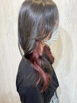 テーラヘアー 東川口店(TELAHAIR)&nbsp;ピンクレッド＊インナーカラー【TELA HAIR 東川口】