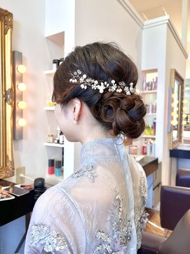 コワファースト させぼ五番街店(COIFF1RST) 華やかシニヨンarrange☆