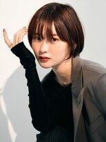 表参道大人ショートボブ顔周りレイヤーカットくびれショート30代