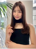 レイヤーカット/上品ブラウン