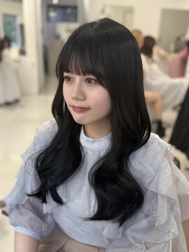 ハピネス 梅田茶屋町店(HAPPINESS) 顔まわり/ブリーチなし/韓国風巻き/グレージュ/髪質改善/艶髪