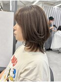 ミディアムレイヤー/暗めカラー/グランマッシュ/町田
