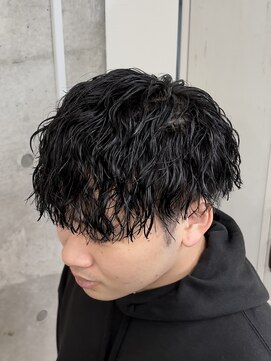 メルシー トータル ブランディング サロン(merci TOTAL BRANDING SALON) メンズツイストスパイラルパーマ　刈り上げマッシュ縦落ちパーマ
