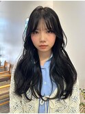 【篠原】顔まわりカット/ロングレイヤー/ダークカラー