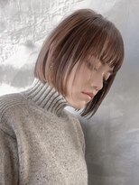 ギークス(GEEKS)&nbsp;【GEEKS渋谷】レイヤーボブ/ショコラピンク/冬カラー/伸ばしかけ