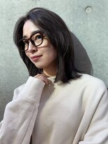 ガーデン 銀座(GARDEN) ボブ ロブ レイヤー チョコレートブラウン 顔まわりカット