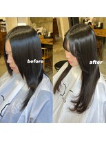 オムズ 大須店(OM's) プルシールエクステ/レイヤーカット/酸性ストレート