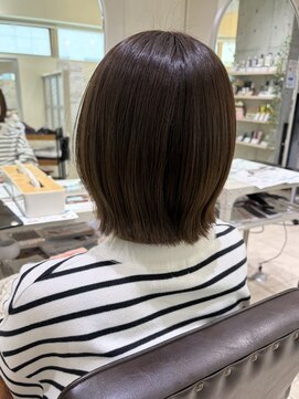 フォルテ 横浜店(FORTE) オリーブベージュ×くびれボブ