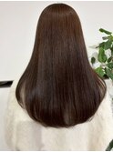 髪質改善 艶髪 顔周りカット レイヤー 20代 透明感カラー