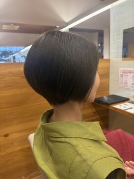 ファースト 長町店(first) 30代40代/首元からすっきり大人美フォルム/オリーブ×ハイライト