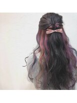 フゥカ 売市店(fuka)&nbsp;ハーフアップアレンジ×デザインカラー